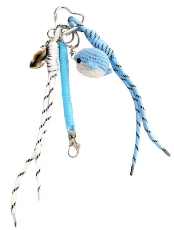 Porte-clés charms accessoire pour sac forme  cœur sylver & arc en ciel